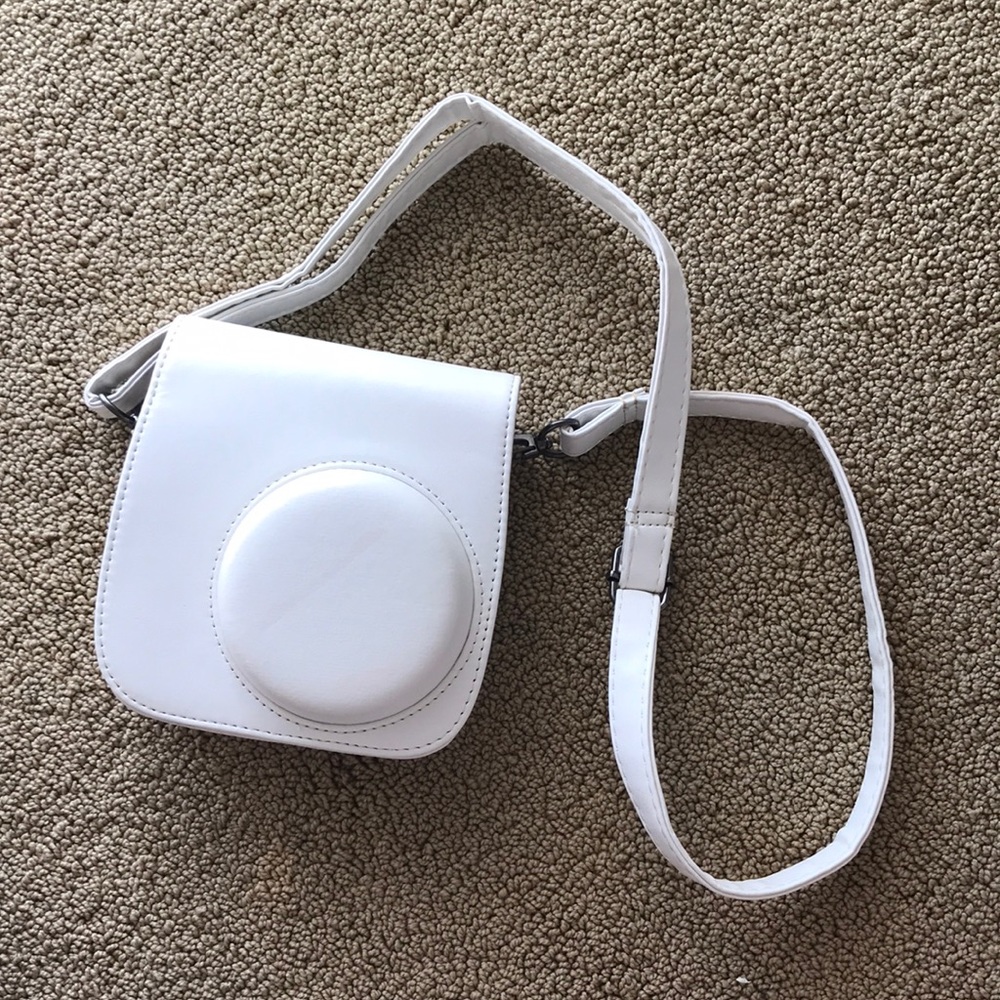 White Polaroid Camera Case with Strap